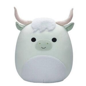 Squishmallows NWOT 7in Iver The Highland Cow Mint Green Easter Edition 2022